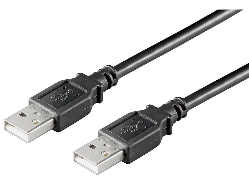MicroConnect Kabel USB2.0 A-A 5m M-M, Črn