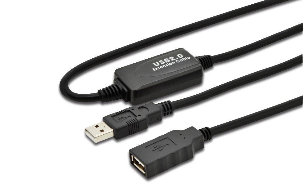 MicroConnect Aktivni USB 2.0 produžni kabel, 20m