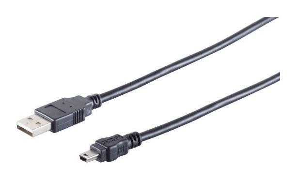 MicroConnect Kabel USB A - Mini USB B 5P 1.8m M-M