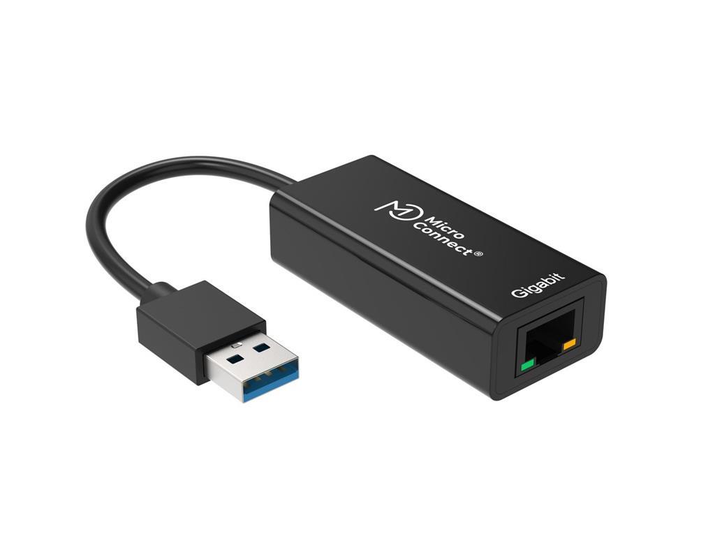 MicroConnect Adapter USB3.0 - Gigabit Ethernet RJ45