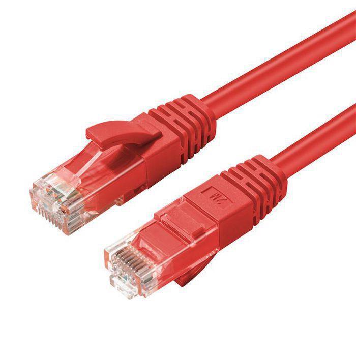 MicroConnect CAT5e U/UTP mrežni kabel 5m, crveni