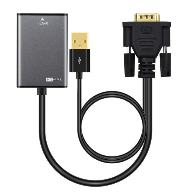MicroConnect Adapter VGA 15pin - HDMI M-F