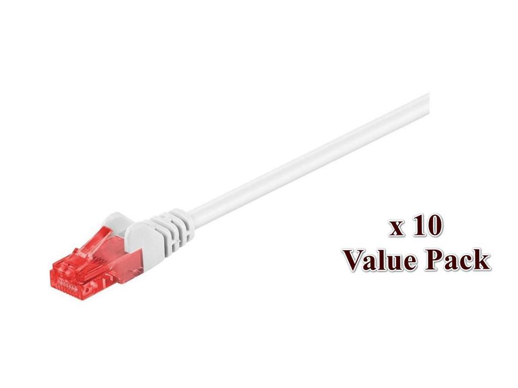 MicroConnect U/UTP CAT6 3M bijeli, pakiranje od 10