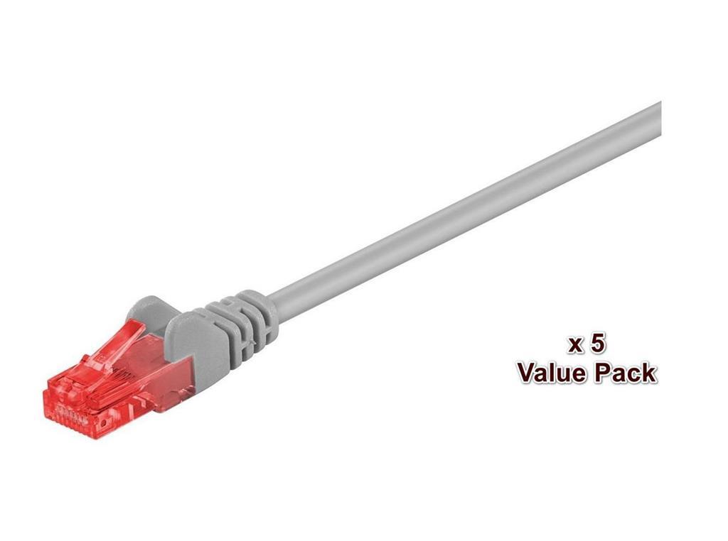 MicroConnect CAT6 U/UTP mrežni kabel 15m, sivi