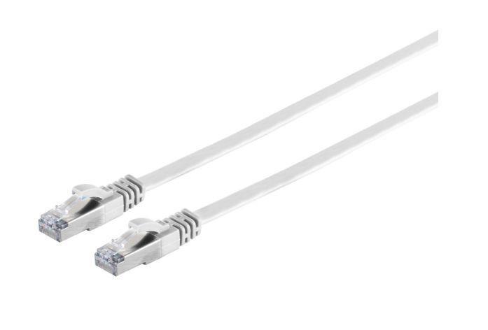 MicroConnect CAT6a U/UTP FLAT mrežni kabel 5m, bijeli