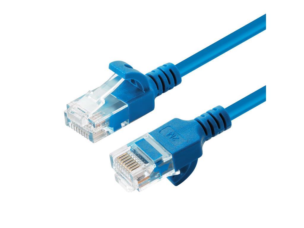 MicroConnect U/UTP CAT6A Slim 2M plava