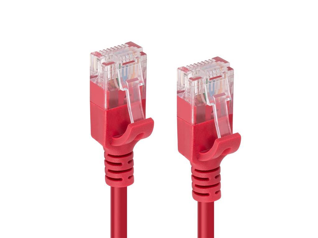 MicroConnect U/UTP CAT6A Slim 2M Crveni