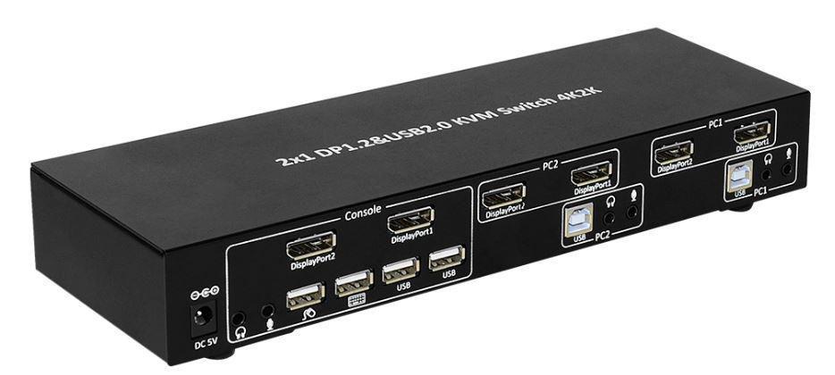 MicroConnect DisplayPort & USB 2 u 1 način