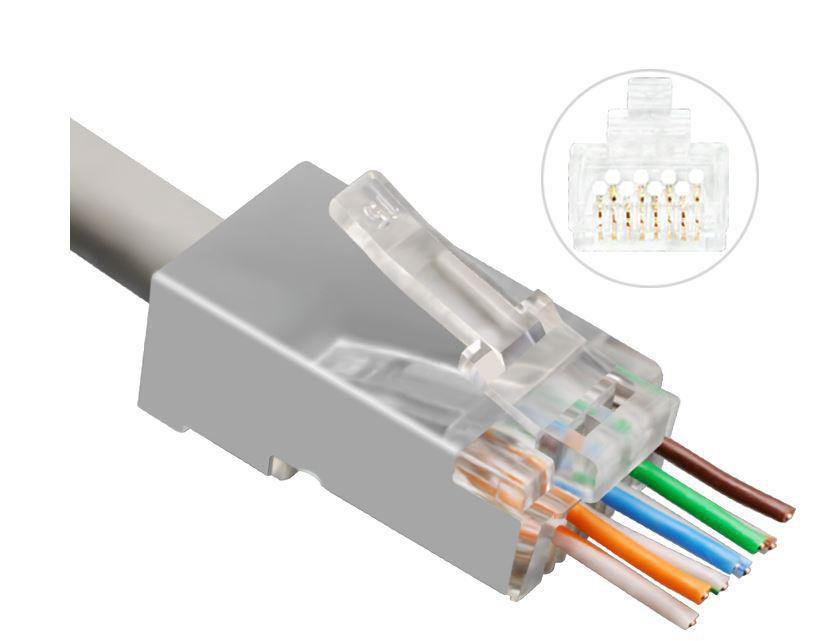 MicroConnect Modularni EZ Plug RJ45 CAT6a 50 kom.