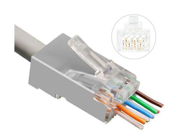 MicroConnect Modularni EZ Plug RJ45 CAT6a 50 kom.