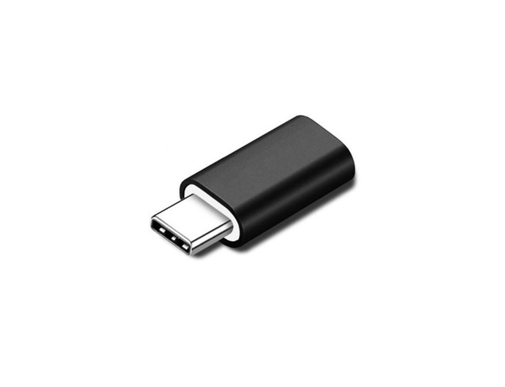 MicroConnect Lightning-USB-C adapter, crni