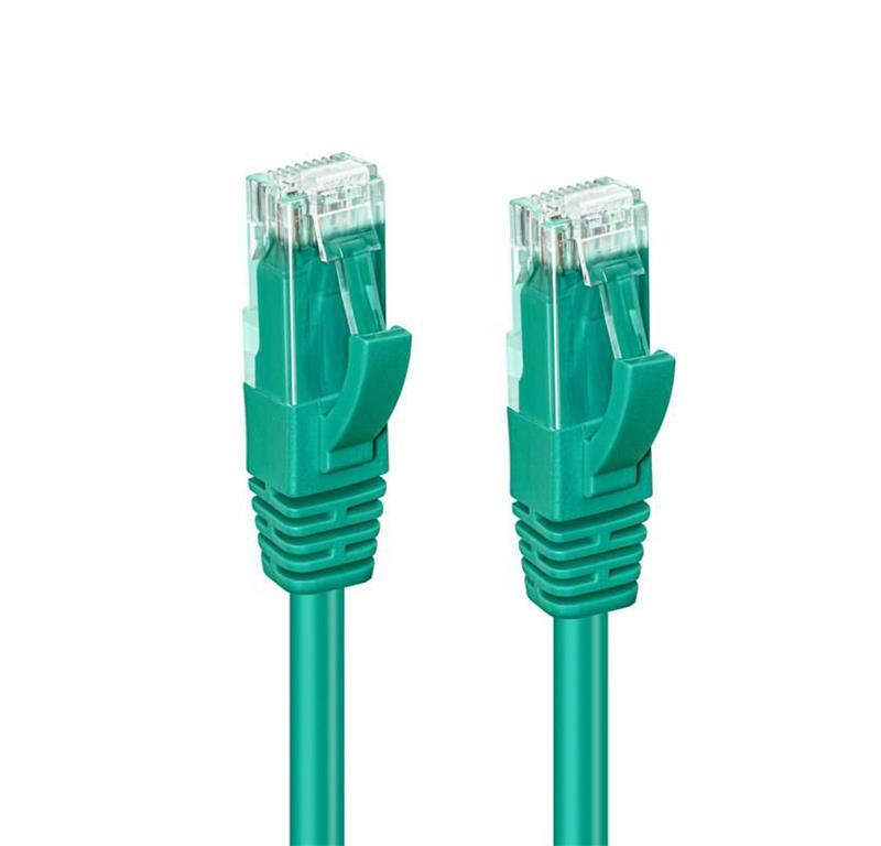 MicroConnect CAT6A UTP 0.25m zelena LSZH