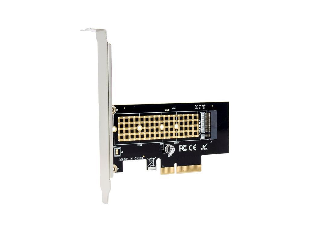 MicroConnect PCIe x4 M.2 NVMe SSD adapter
