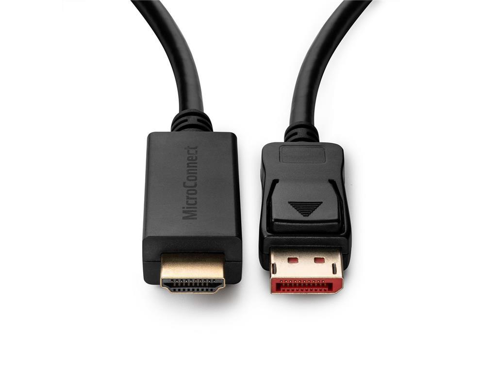 MicroConnect Kabel 4K DisplayPort 1.4 - HDMI 2.0, 5m