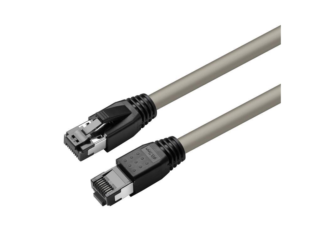 MicroConnect CAT8.1 S/FTP 3m Sivi LSZH