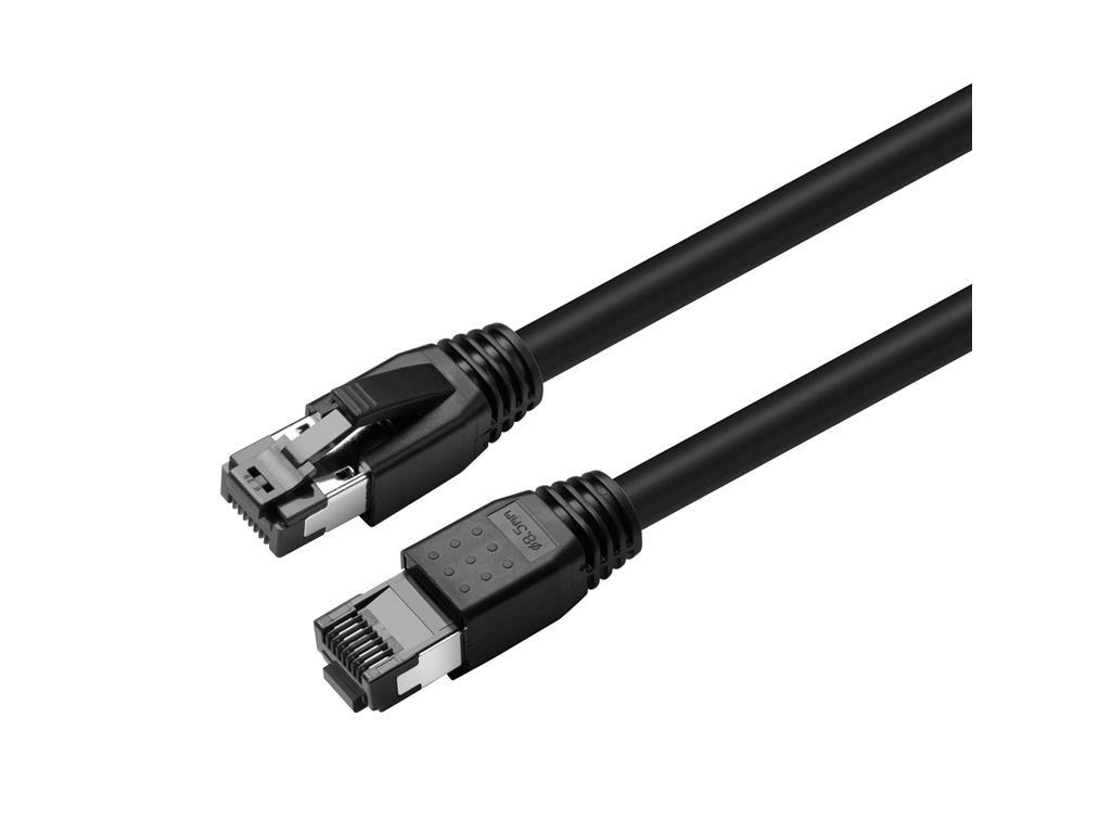 MicroConnect CAT8.1 S/FTP 0,25m Crni LSZH