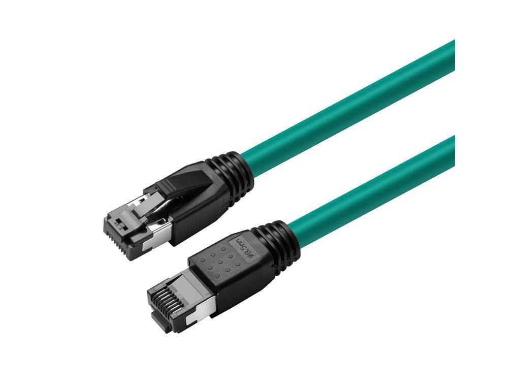MicroConnect CAT8.1 S/FTP 0,25m zeleni LSZH