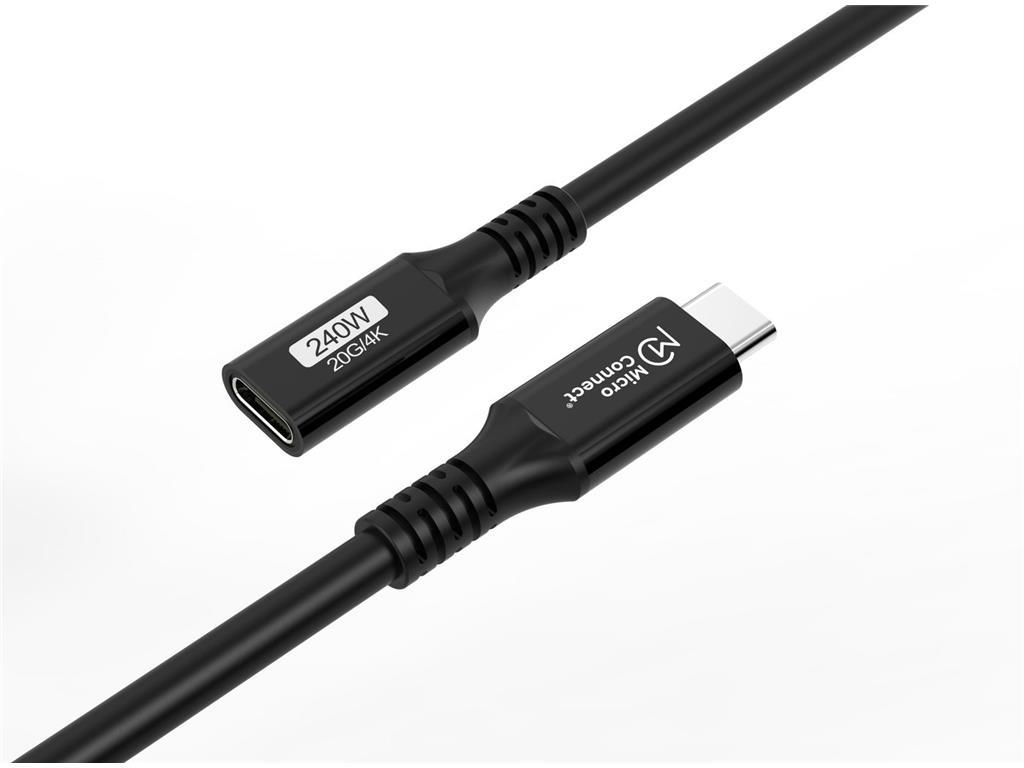 MicroConnect Premium USB-C produžni kabel 2m 20Gbps,