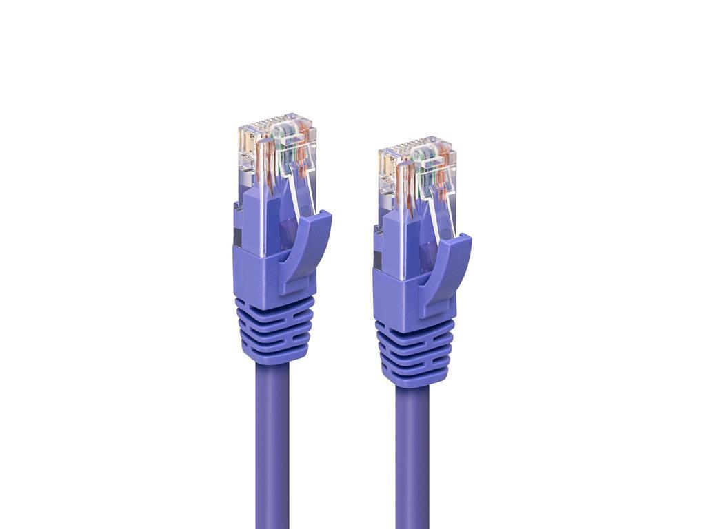 MicroConnect CAT6A UTP 15m Purple LSZH