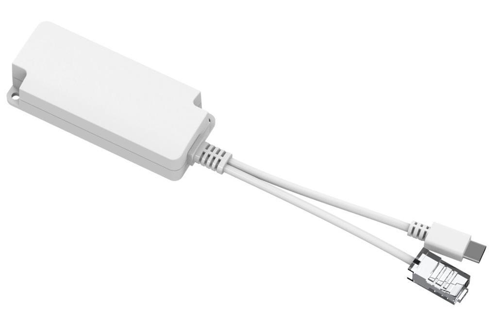 MicroConnect 10/100 Mbps PoE razdjelnik USB-C na RJ45