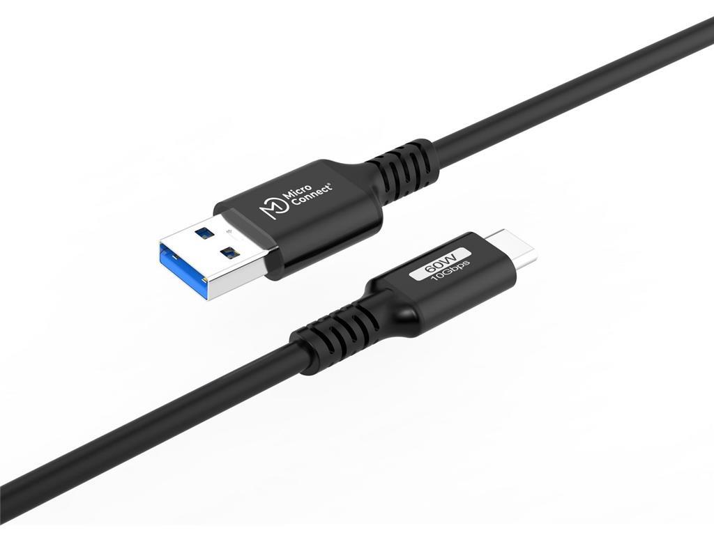MicroConnect Premium kabel USB C-A 3.2 Gen2 0,5m