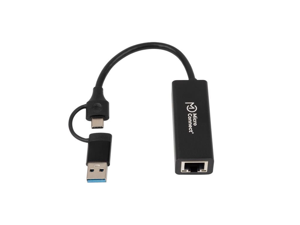 MicroConnect Premium USB-C / A na RJ45 mrežni Gigabit