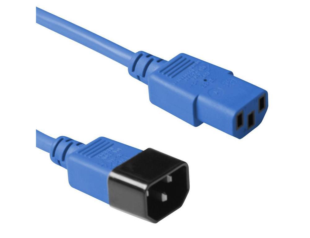 MicroConnect Plavi kabel za napajanje C14 na C13,