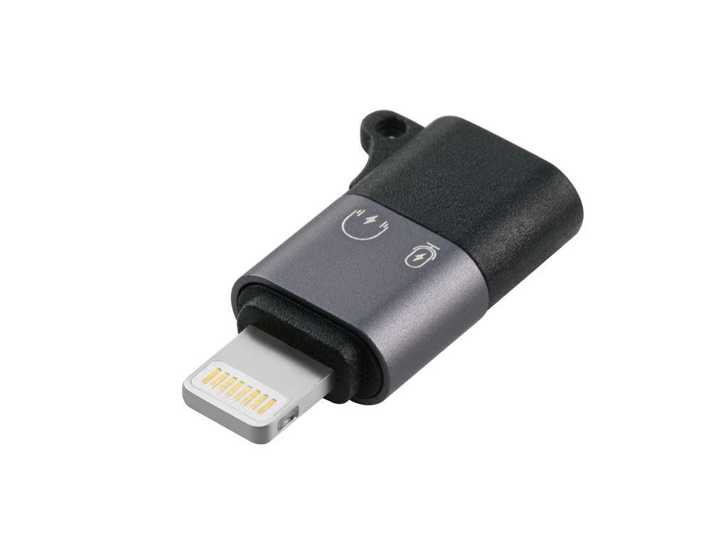 MicroConnect Adapter Lightning - USB-C, srebrn M-F