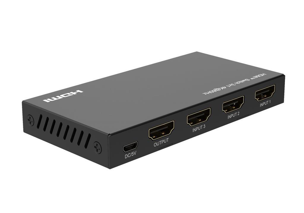 MicroConnect 4K@60Hz HDMI preklopnik 3x1