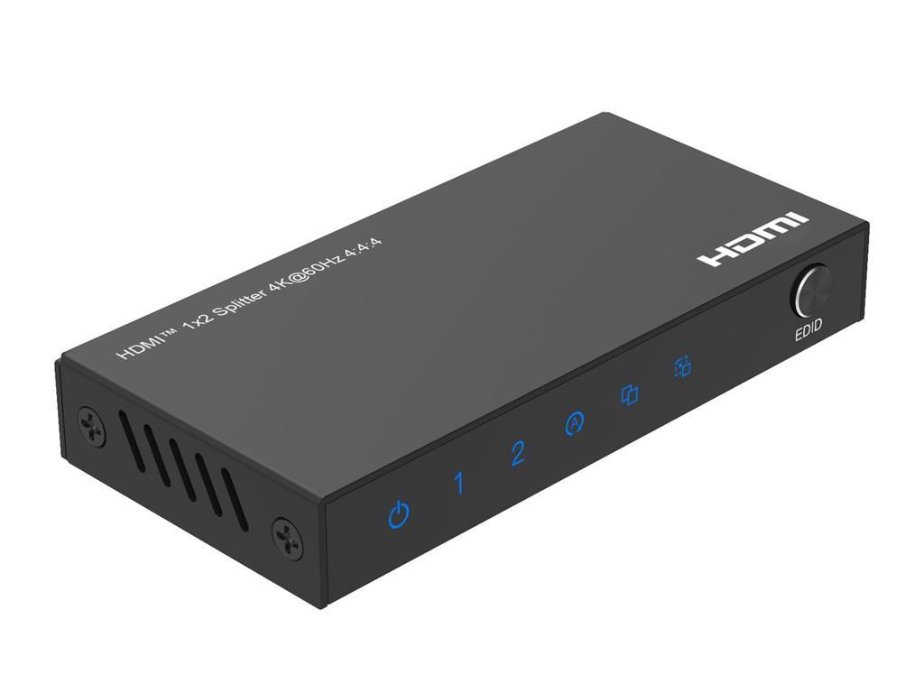 MicroConnect 4K@60Hz HDMI razdelilnik 1x2, 4:4:4