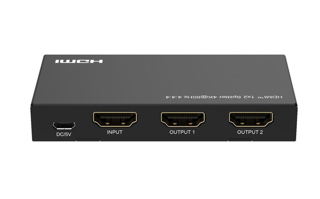 MicroConnect 4K@60Hz HDMI razdelilnik 1x2, 4:4:4