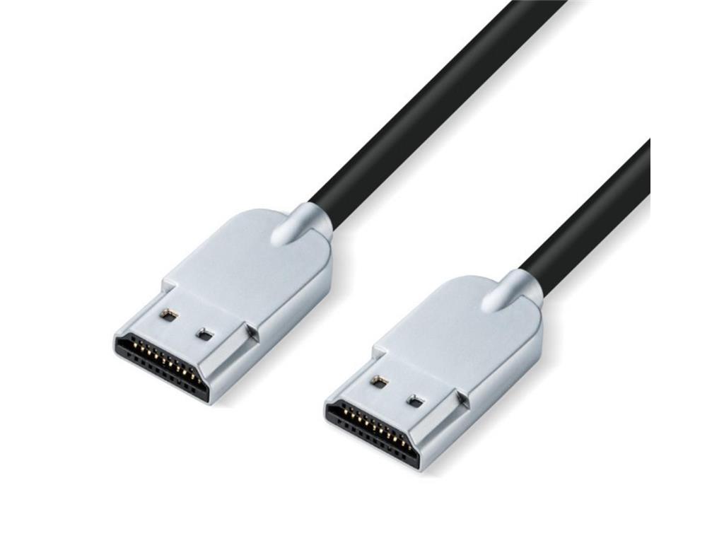 MicroConnect Premium HDMI 2.0 Super Slim 0,5m Črn