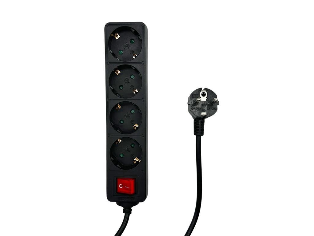 MicroConnect 4-way Schuko utičnica s on/off