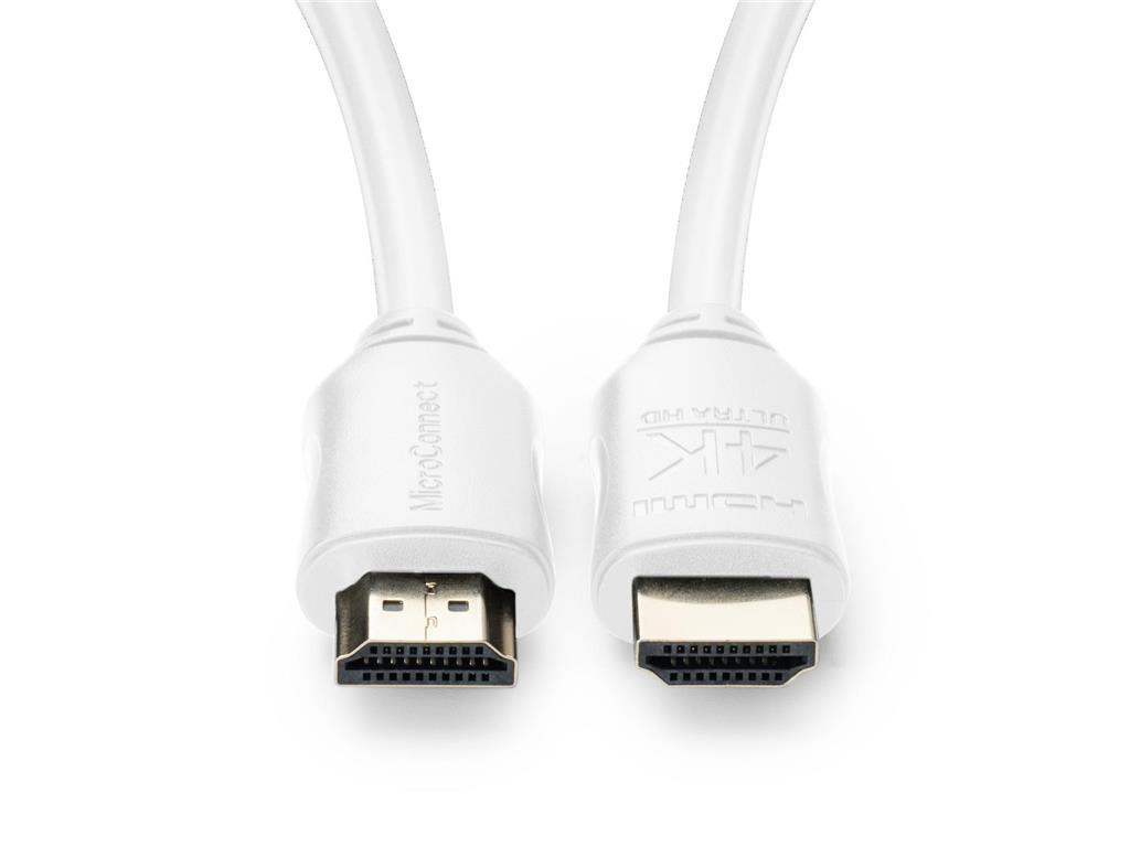 MicroConnect HDMI kabel 4K, 7.5m bijeli