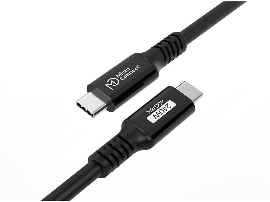 MicroConnect Premium kabel USB C-C USB4 Gen3x2, 2m