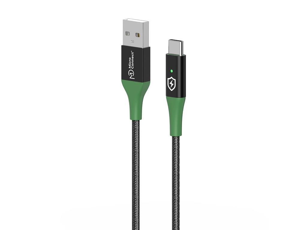 MicroConnect Pametno punjenje kabel USB A-C, 1m