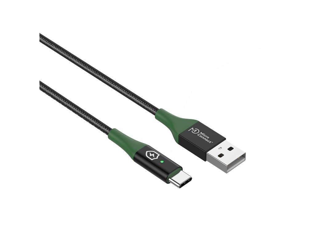 MicroConnect Pametno punjenje kabel USB A-C, 1m