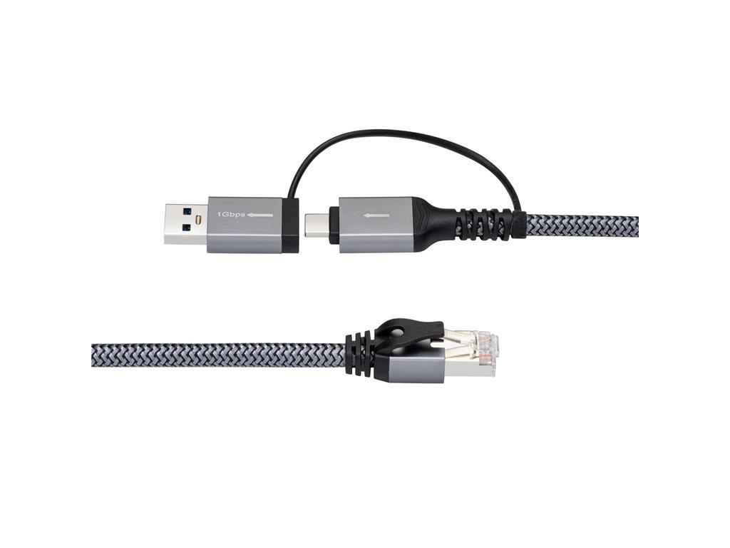 MicroConnect CAT6 FTP na USB A-C adapter kabel, 2