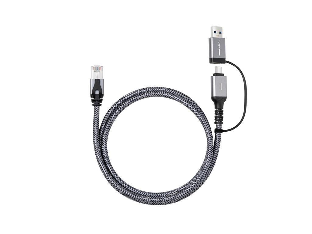 MicroConnect Adapter kabel CAT6 RJ45 FTP - USB A-C
