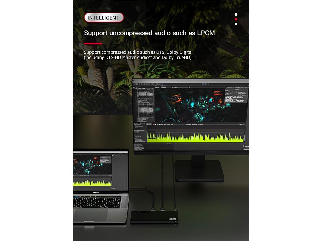 MicroConnect HDMI 4K razdelilnik 1x 8 podpira 4k@60Hz