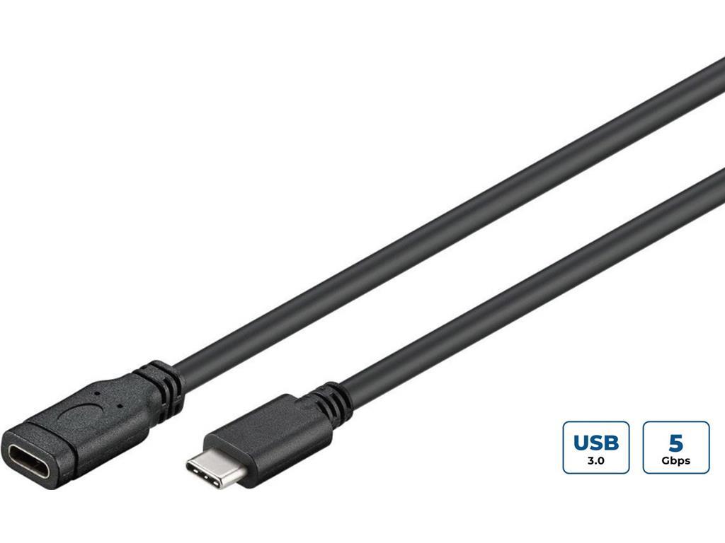 MicroConnect USB-C 3.2 Gen 1 produžni kabel, 0.5m