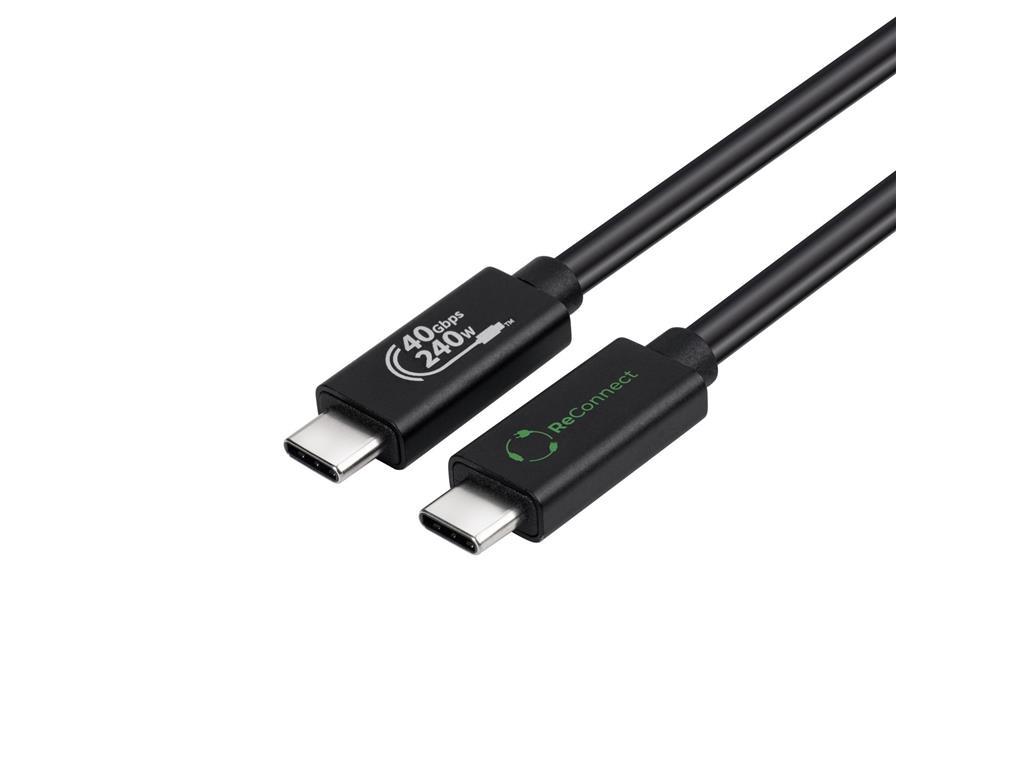 MicroConnect ReConnect USB C-C USB4 kabel 1m