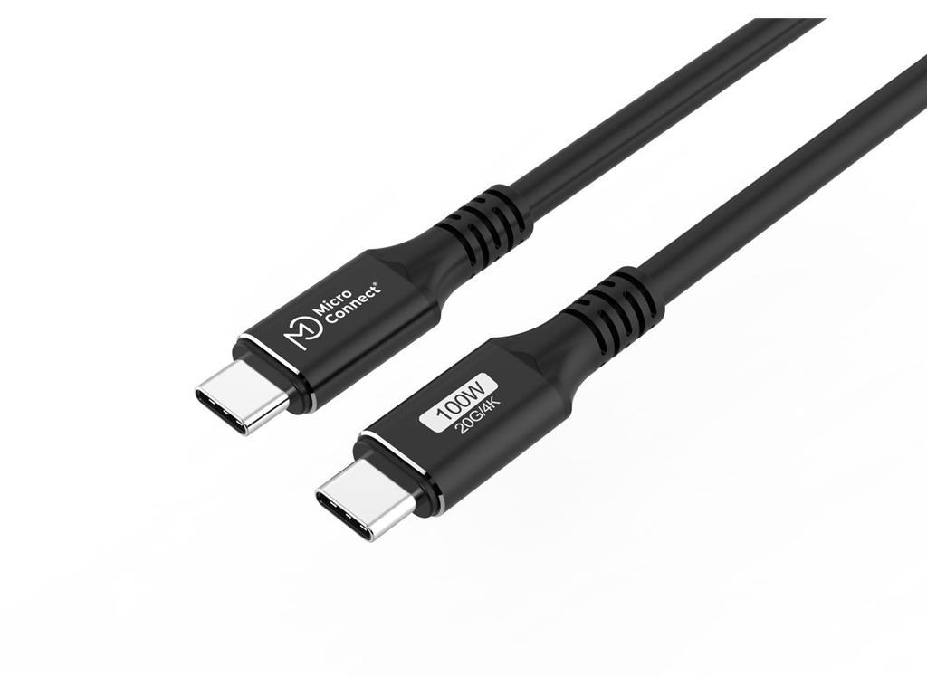 MicroConnect Premium USB-C kabel 1.5m 20Gbps, 100W,
