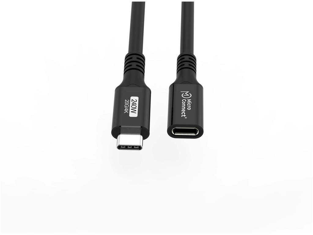 MicroConnect Premium USB-C produžni kabel 0.5m