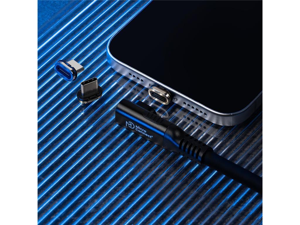 MicroConnect USB-C na USB-C kabel 1m pod kutom