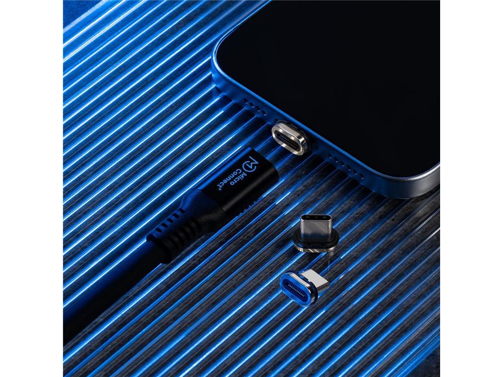 MicroConnect Premium magnetni kabel USB C-C, 2m