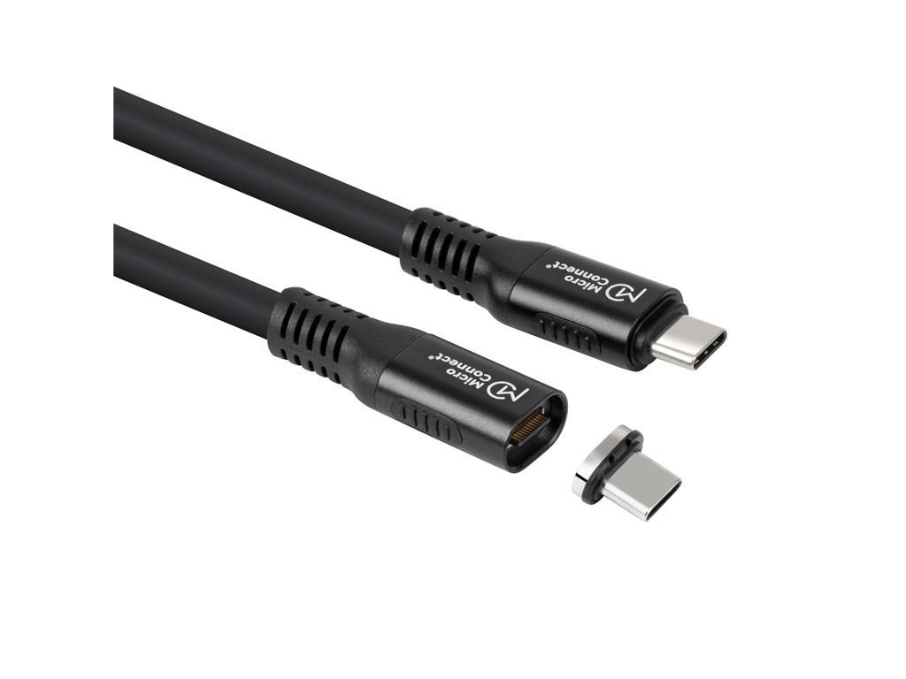 MicroConnect Premium magnetni kabel USB C-C, 1m