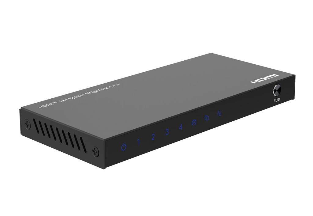 MicroConnect 8K@60Hz HDMI Splitter 1x4, 4:4:4