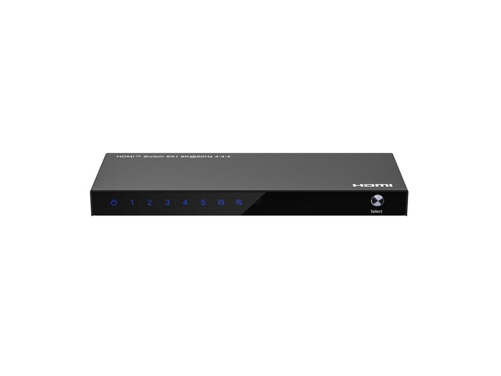 MicroConnect 8K@60Hz HDMI Switch 5x1, HDCP 2.3