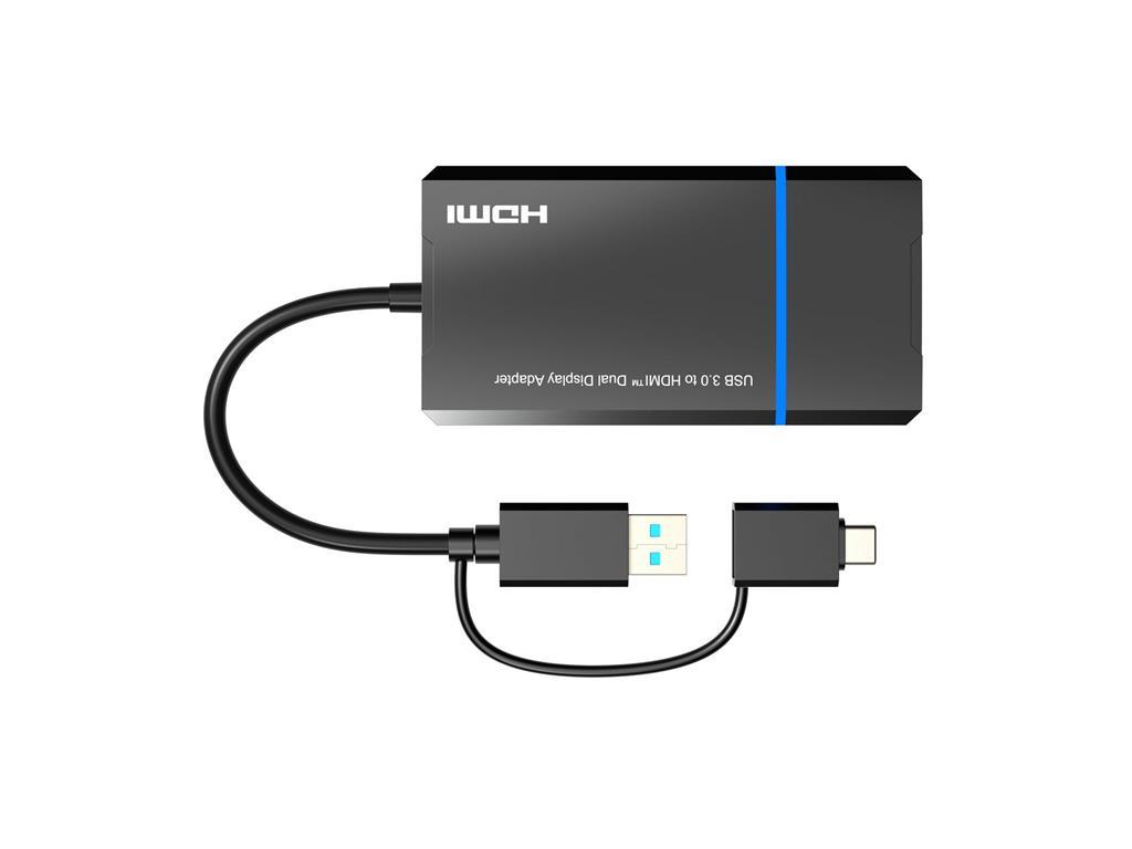MicroConnect Razdelilnik USB-C ali A 2in1 - HDMI 2x